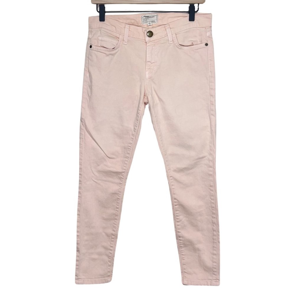 Current/Elliott Light Peach Pink "The Stiletto" Skinny Jeans